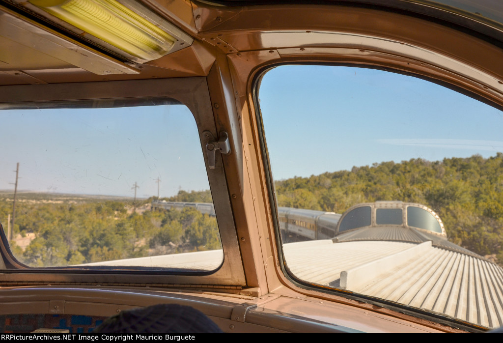 Grand Canyon Railway Coconino Dome interior